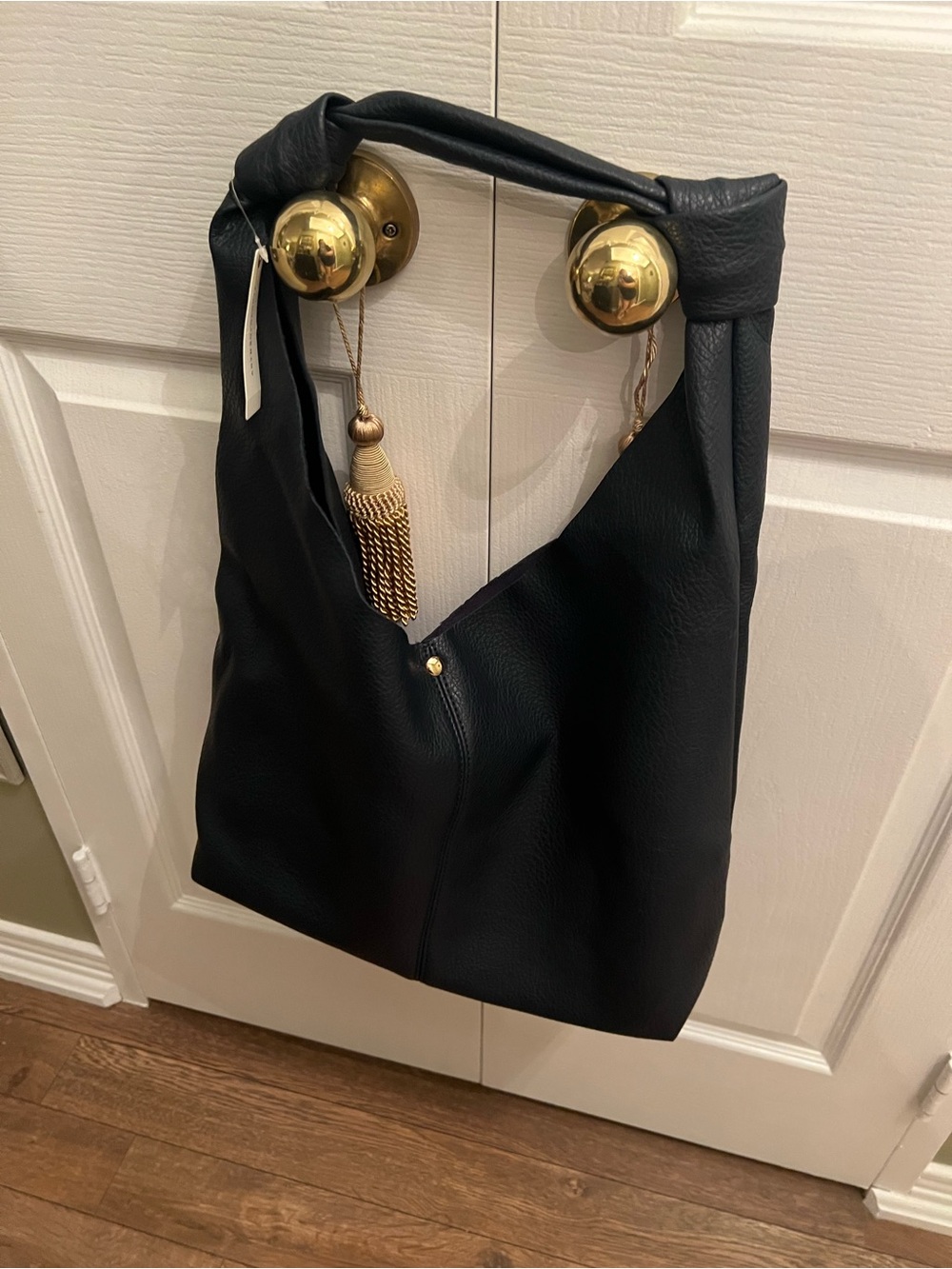 Anthropologie Navy Shoulder Hobo Bag with pouch.
